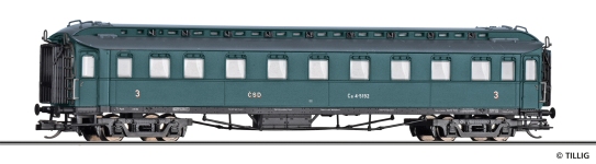Tillig 12011 - TT - Personenwagen 3. Kl., ČSD, Ep. III - Wagen 2